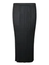 Issey Miyake Black Thicker Bottoms 1 Midi Skirt In Black