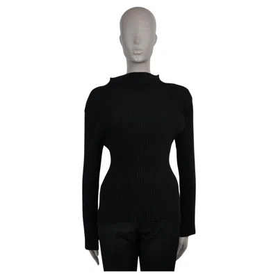Pre-owned Issey Miyake Black Polyester Hatching Pleats Long Sleeve Shirt 3 M