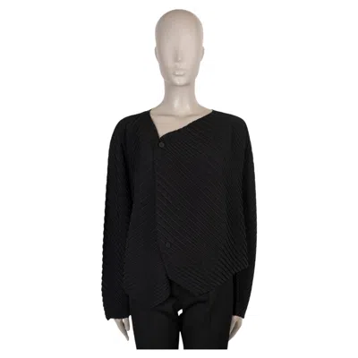 Pre-owned Issey Miyake Black Polyester Reiteration Short Jacket 2 M