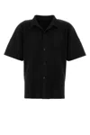 Issey Miyake Pleated Ribbed Shirt Short Sleeves