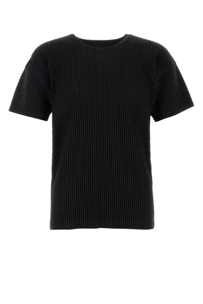 ISSEY MIYAKE BLACK POLYESTER T-SHIRT