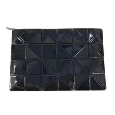 Pre-owned Issey Miyake Black Pvc Clutch Bag Handbag ()