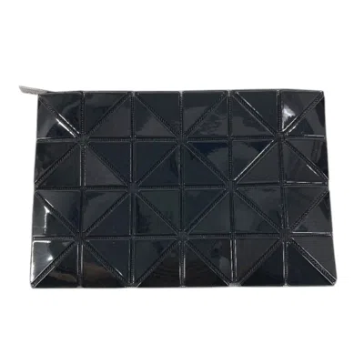 Pre-owned Issey Miyake Black Pvc Clutch Bag Handbag ()