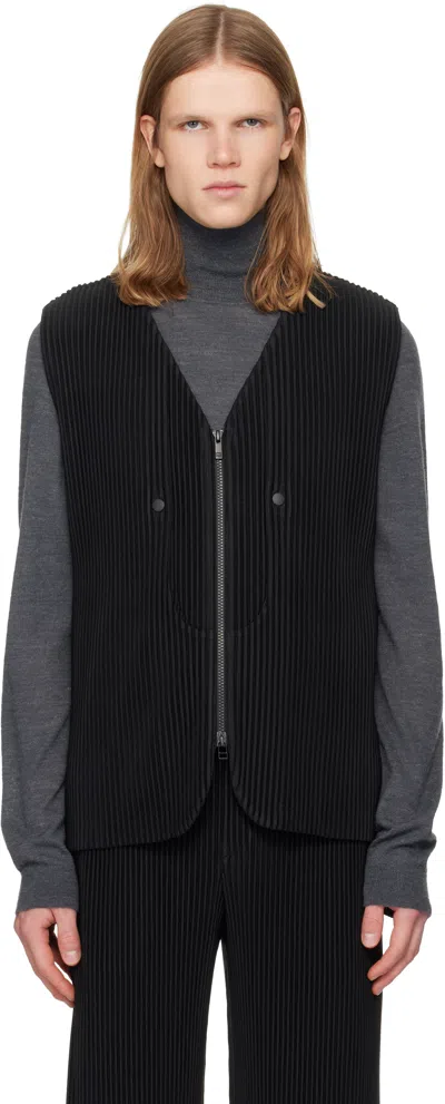 Issey Miyake Black Quarry Vest