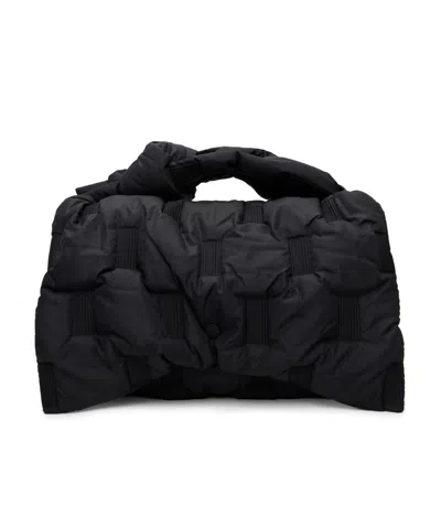 Issey Miyake Black Square Cushion Bag