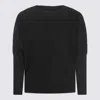Issey Miyake Ns Black Pleated Long Sleeves Regular-fit Knitted T-shirt In Black
