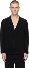 Issey Miyake Black Tailored Pleats 1 Blazer In 15-black