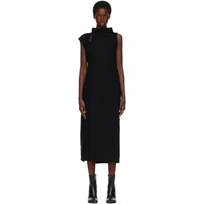 Issey Miyake Black Tubular-t Midi Dress