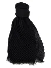 Issey Miyake Basic Madame-t Small Scarves And Foulards Black