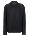 Issey Miyake Wooly Pleats Sweaters And Cardigans Black