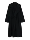 Issey Miyake Blank Trench Coat In Black
