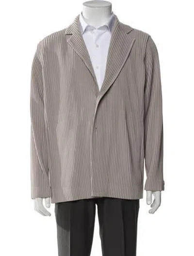 Pre-owned Issey Miyake Blazer In Grey
