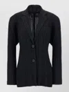 Issey Miyake Blazer Jacket Long Sleeves Notched Lapels In Blue