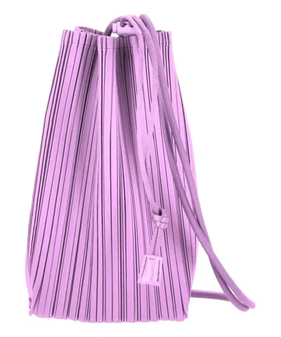 Issey Miyake Bloom Pleats Bucket Bag In Violet