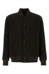 Issey Miyake Brown Kersey Pleats Bomber Jacket