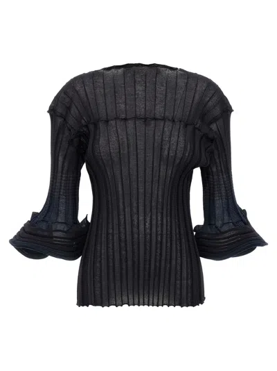 ISSEY MIYAKE BLUE ASAGAO TOP