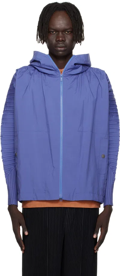Issey Miyake Blue Cascade Jacket