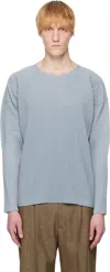 Issey Miyake Blue Color Pleats T-shirt