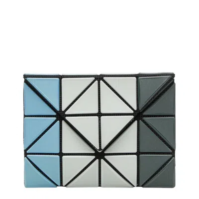 Pre-owned Issey Miyake Blue Gray Polyester Nylon Wallet (bi-fold) () In Multi