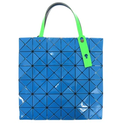 Pre-owned Issey Miyake Blue Green Polyester Pvc Tote Bag () In Multi