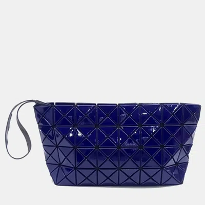 Pre-owned Issey Miyake Blue Leather Bao Bao Pouch