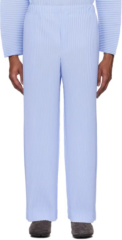 Issey Miyake Blue Monthly Color January Trousers In 70-sky Blue