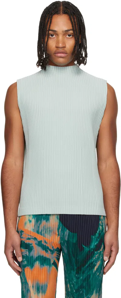 ISSEY MIYAKE BLUE MONTHLY COLOR JULY TANK TOP
