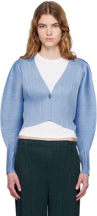 Issey Miyake Blue Monthly Colors December Cardigan