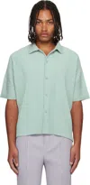 Issey Miyake Blue Monthly Colors July Shirt In Blue