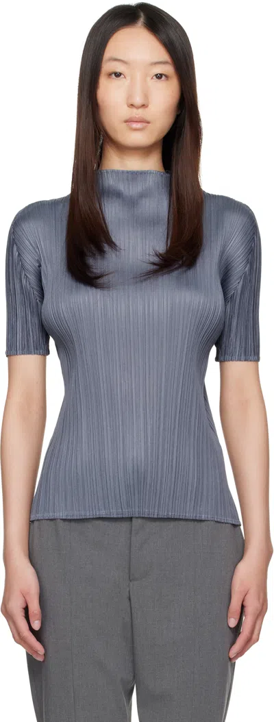 Issey Miyake Blue Monthly Colors May Top