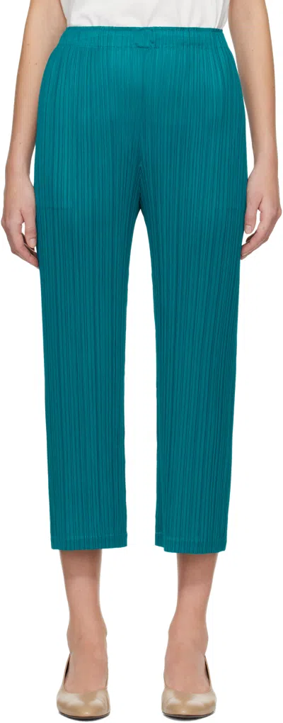 Issey Miyake Blue Monthly Colors October Trousers