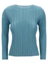 Issey Miyake Blue Monthly Colors Sweater In Blue