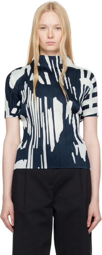 Issey Miyake Blue Refraction Top
