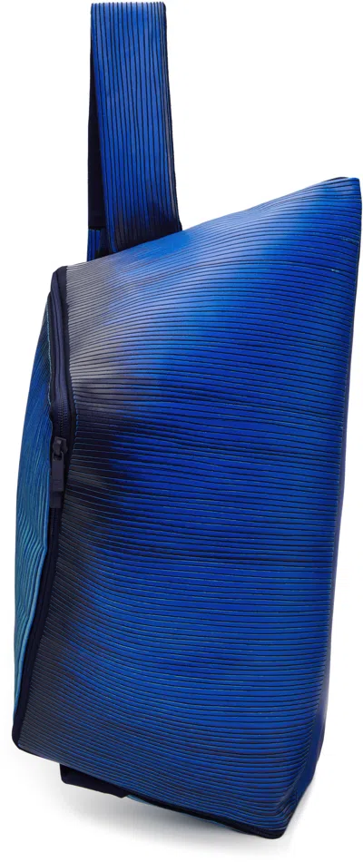 Issey Miyake Blue Ronan Bouroullec Edition Rb_all Over Layer Print Bag In 72-blue