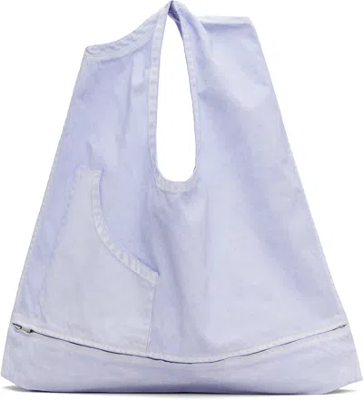 Issey Miyake Blue Sculptural Convertible Vest Bag