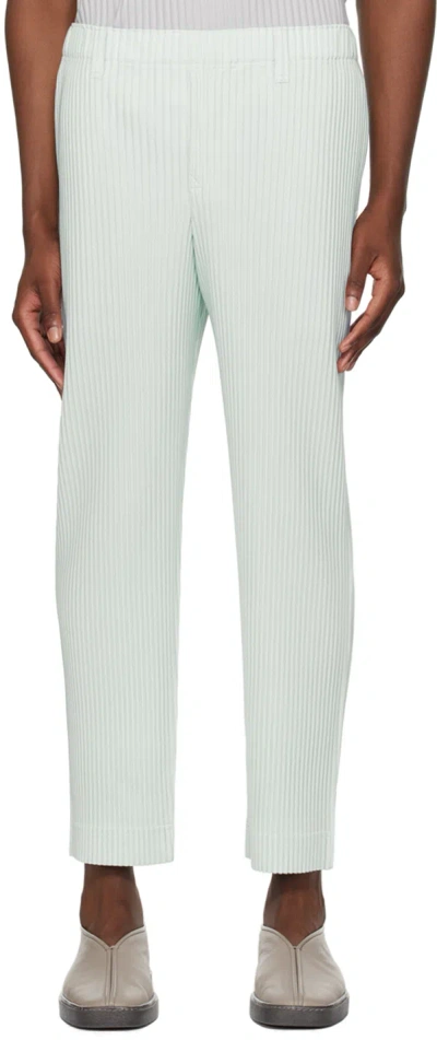 Issey Miyake Blue Tailored Pleats 2 Trousers In 71-light Blue
