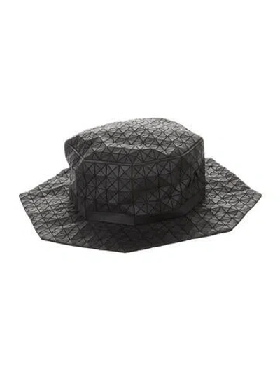 Pre-owned Issey Miyake Boa Boa Geometric-panel Matte Hat In Black