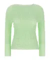 Issey Miyake Jellyfish Pleats Sweater In Green