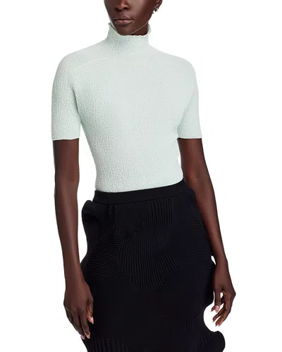Issey Miyake Body Knit Top In Green