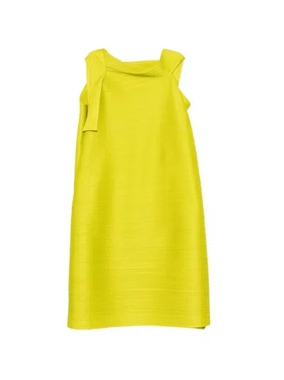 Issey Miyake Bouncy Basket A-line Midi Dress In Animal Print