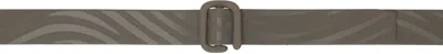 Issey Miyake Brown Carving Belt In 44-brown