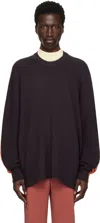 Issey Miyake Brown Drawing Knit Sweater In 44-brown