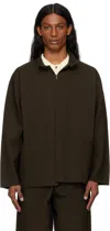 Issey Miyake Brown Inlaid Knit Jacket