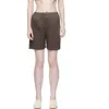 Issey Miyake Brown Loop Shorts In Multi