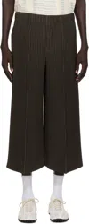 Issey Miyake Brown Monthly Color June Trousers In Green