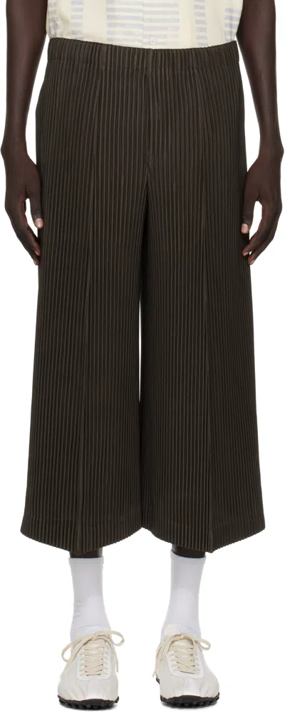 Issey Miyake Brown Monthly Color June Trousers In Green