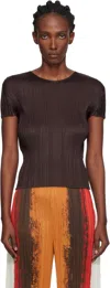 Issey Miyake Brown Monthly Colors July T-shirt In Brown