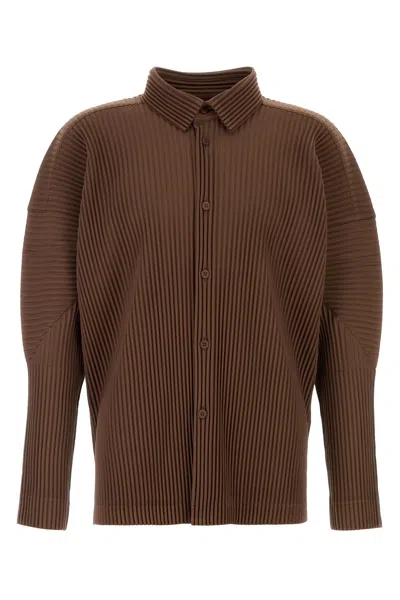 Issey Miyake Brown Polyester Shirt
