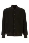 Issey Miyake Ribbed Texture Bomber Jacket In Black