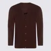 Issey Miyake Brown Top In Burgundy